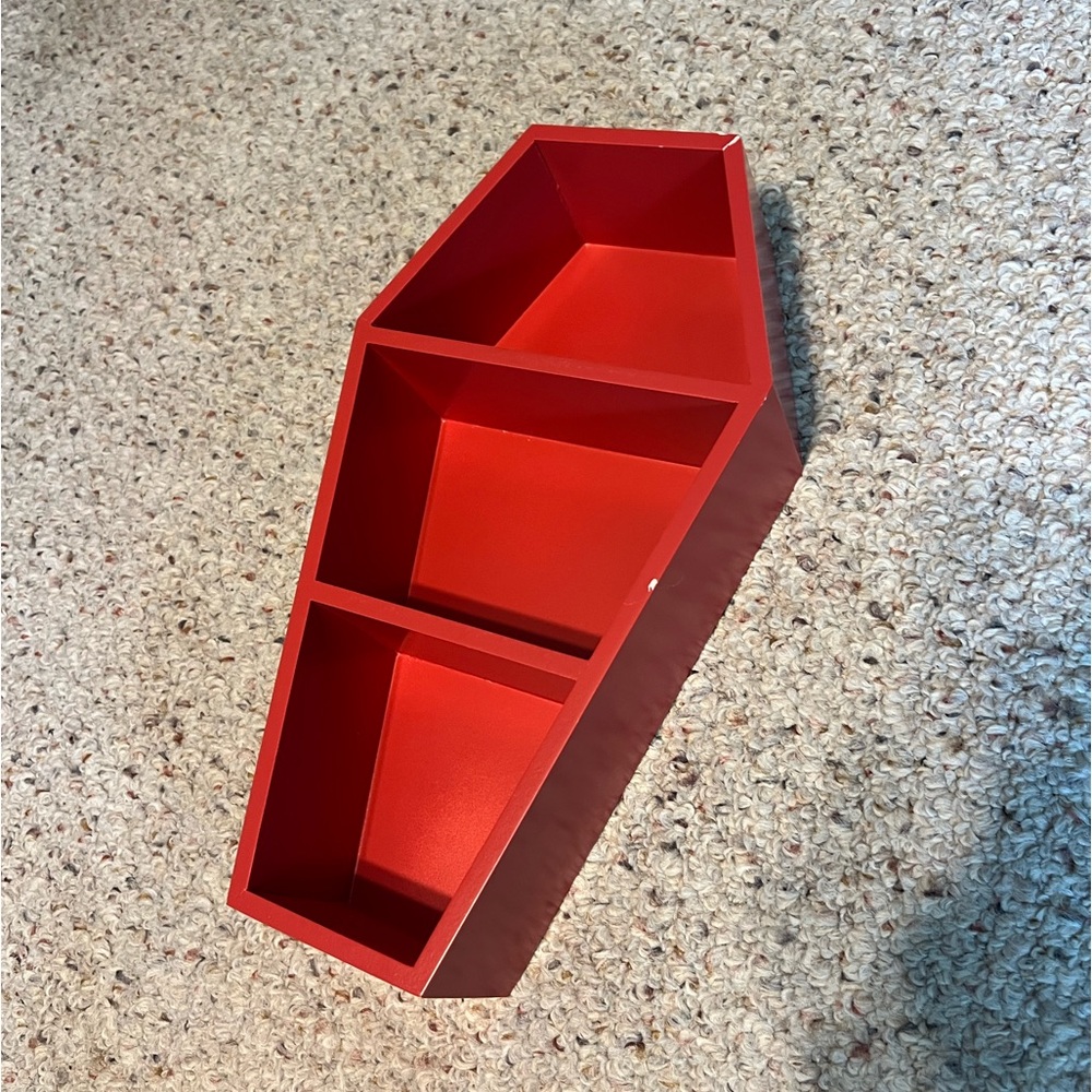 Sourpuss Coffin Shelf Red